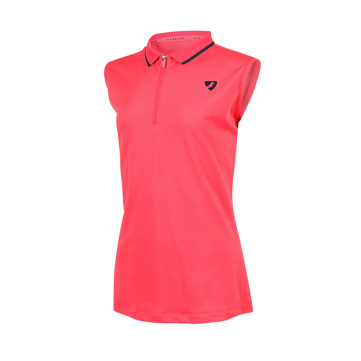 Shires Aubrion Maids Poise Sleeveless Tech Polo #colour_coral