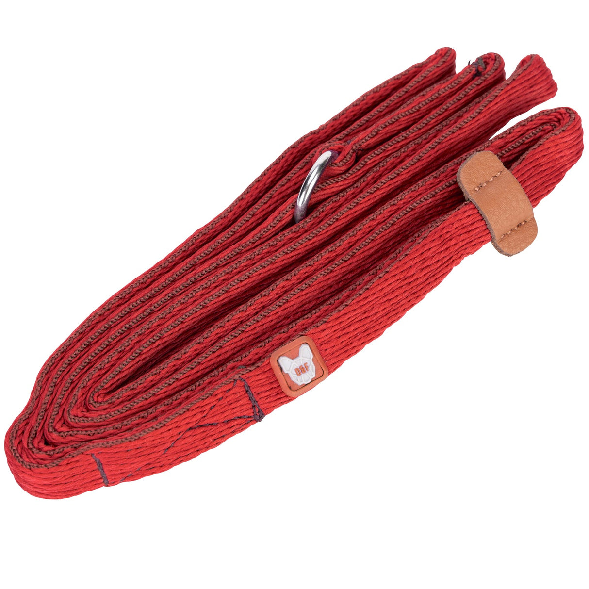Shires Digby & Fox Cushion Web Slip Lead #colour_red