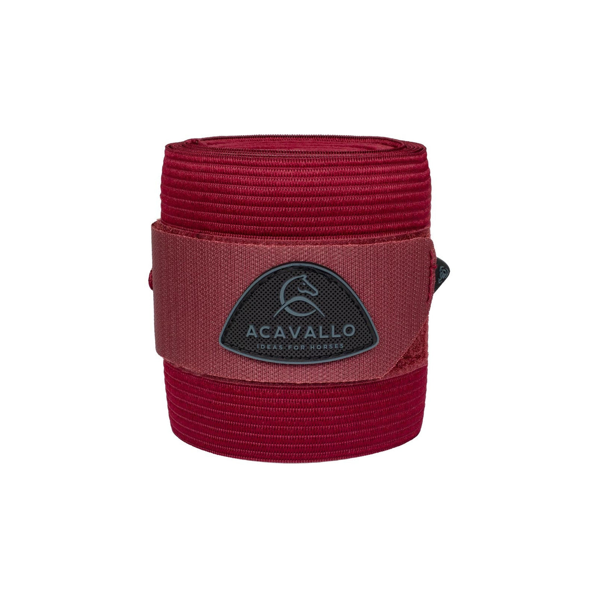Acavallo Elasticated Exercise Bandages Fleece #colour_burgundy