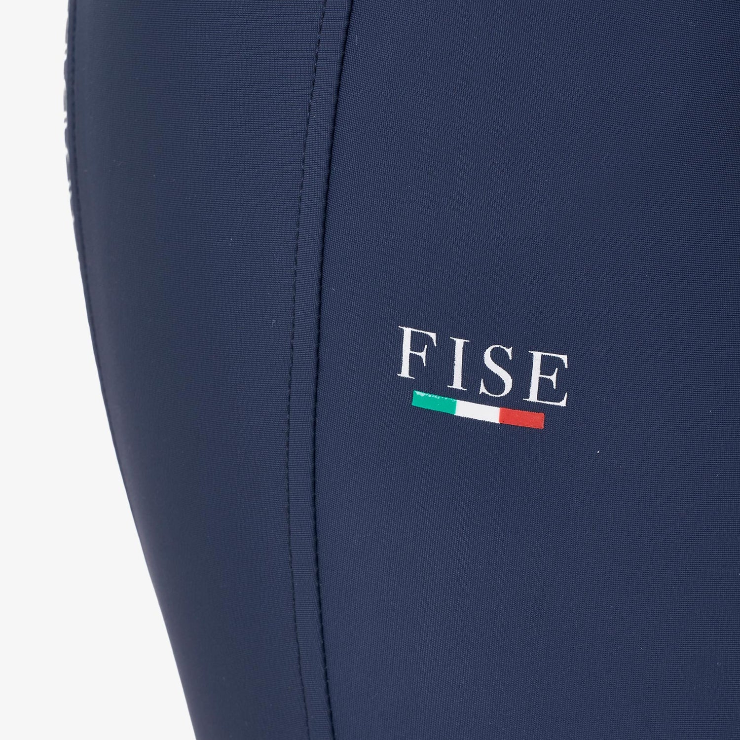 Equestro Men's Full Grip Breeches Equestro X Fise #colour_blue