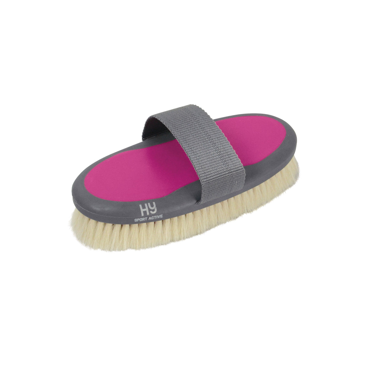Hy Sport Active Goat Hair Body Brush #colour_cobalt-pink