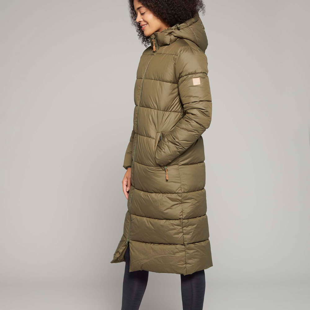 Toggi Elevation Padded Long Coat #colour_khaki