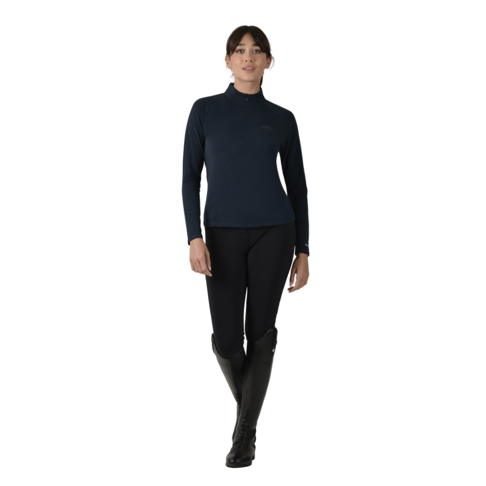 Weatherbeeta Ladies Bamboo Long Sleeve Performance Base Layer #colour_navy