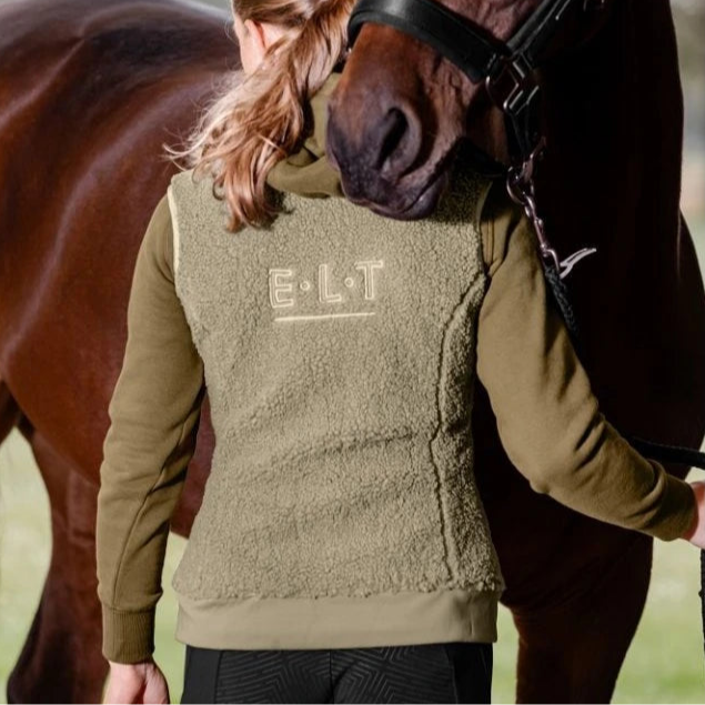 E.L.T Rotterdam Fleece Vest #colour_beige-grey