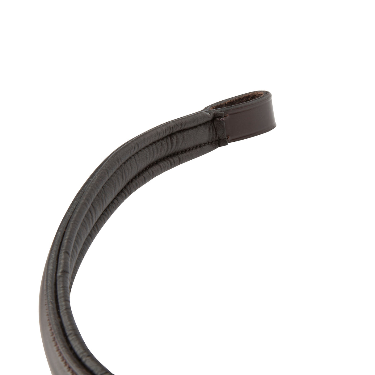 Shires Velociti Lusso Curved Browband #colour_havana