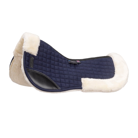 Shires ARMA Deluxe Cotton Half Pad #colour_navy-natural