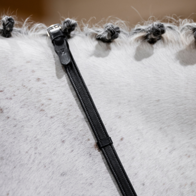 Horseware Ireland Jumper Reins with Stoppers #colour_brown