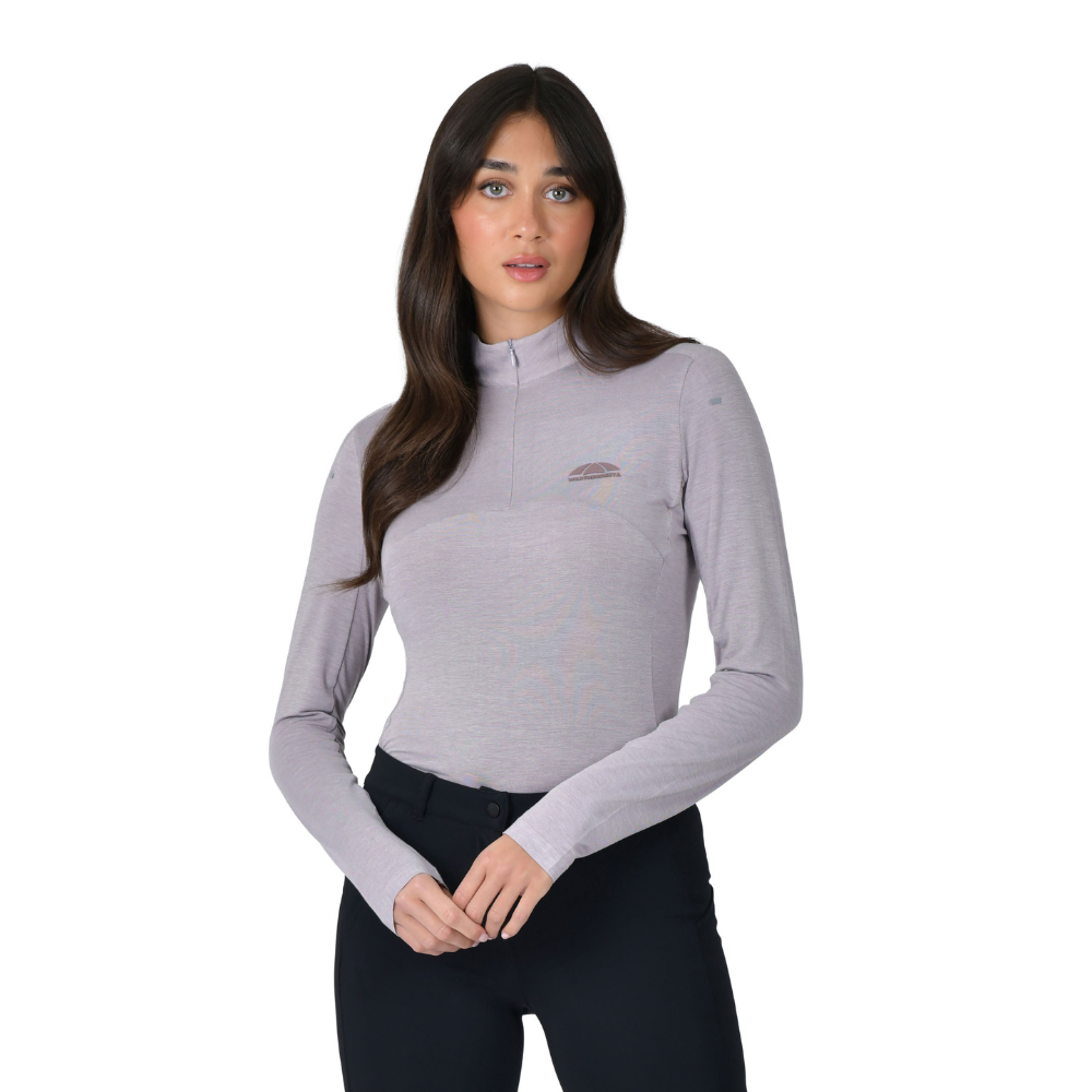 Weatherbeeta Ladies Bamboo Long Sleeve Performance Base Layer #colour_burnished-lilac