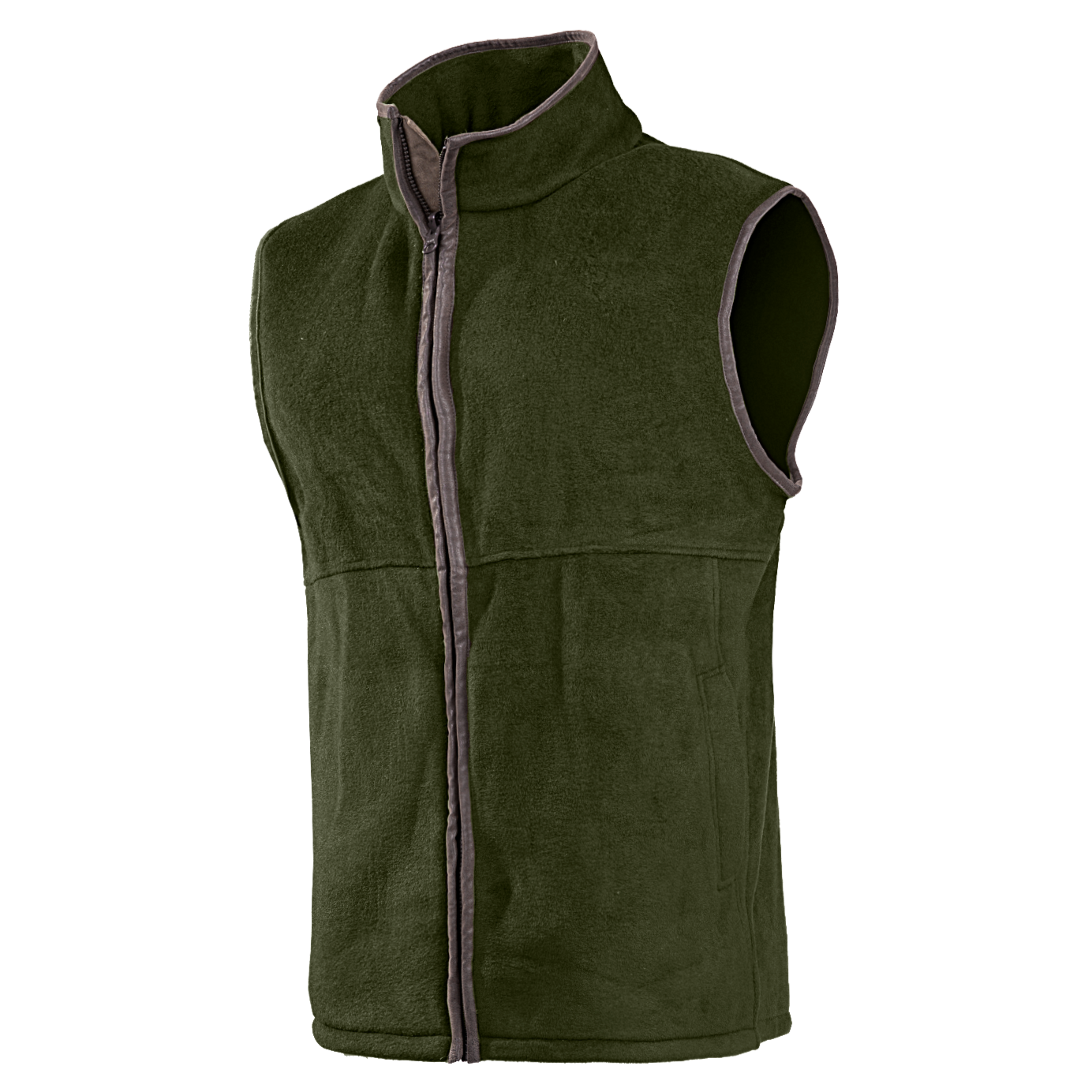 Baleno Harvey Mens Fleece Bodywarmer #colour_khaki