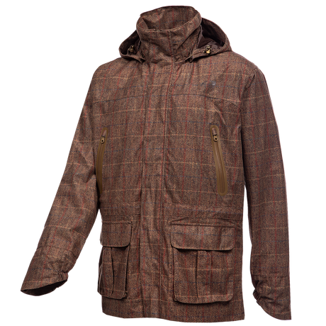 Baleno Moorland Mens Tweed Foldaway Jacket #colour_check-brown