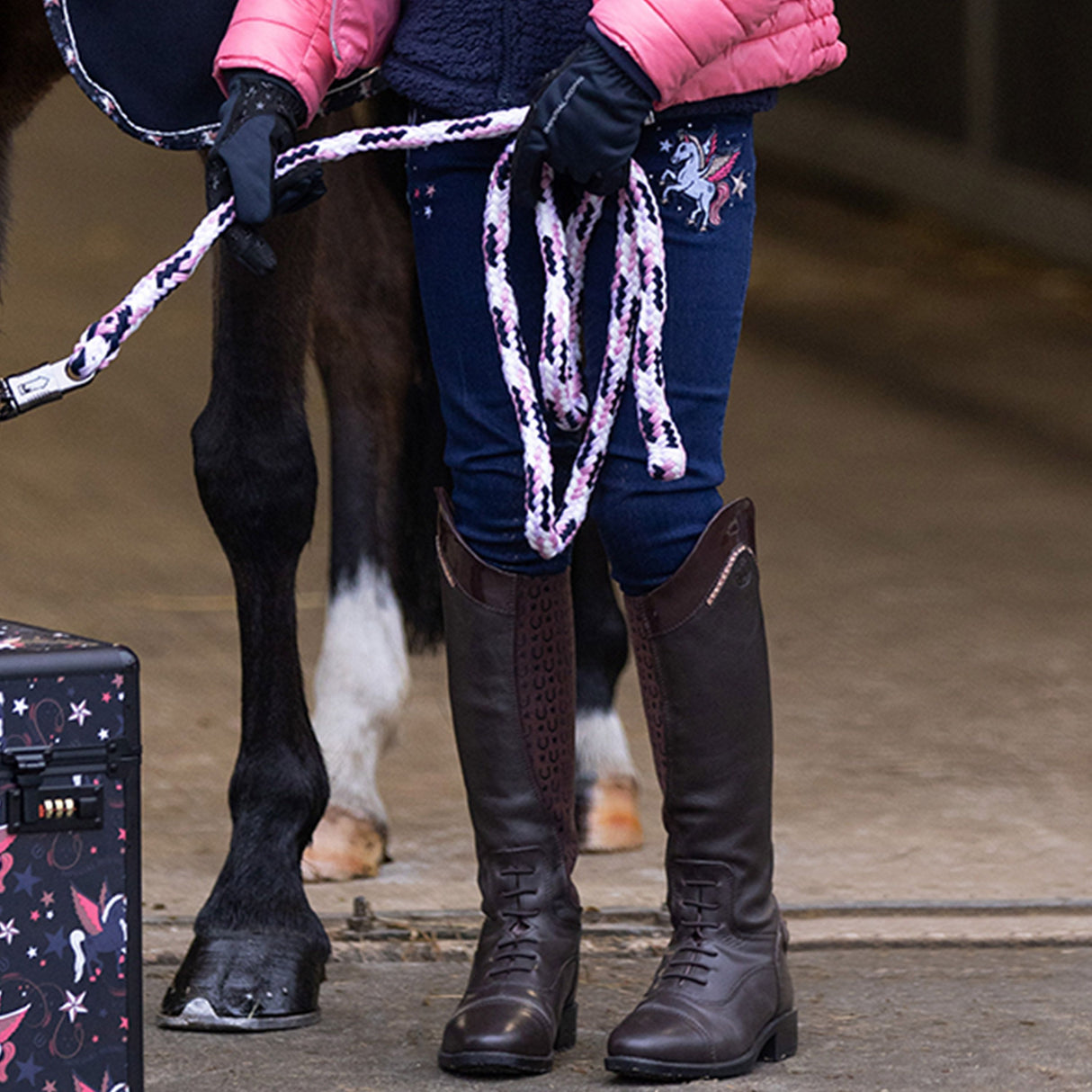 Imperial Riding Demi Children's Riding Breeches #Colour_dark-denim