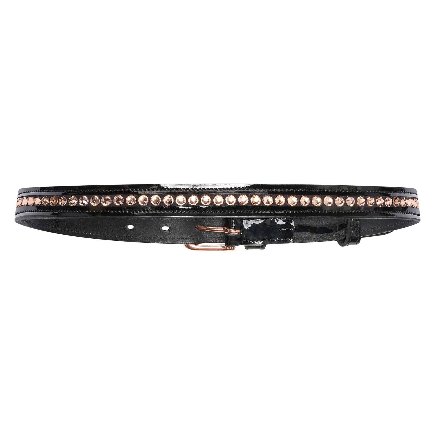 Imperial Riding Lania Sparkle Belt #colour_black-rose-gold