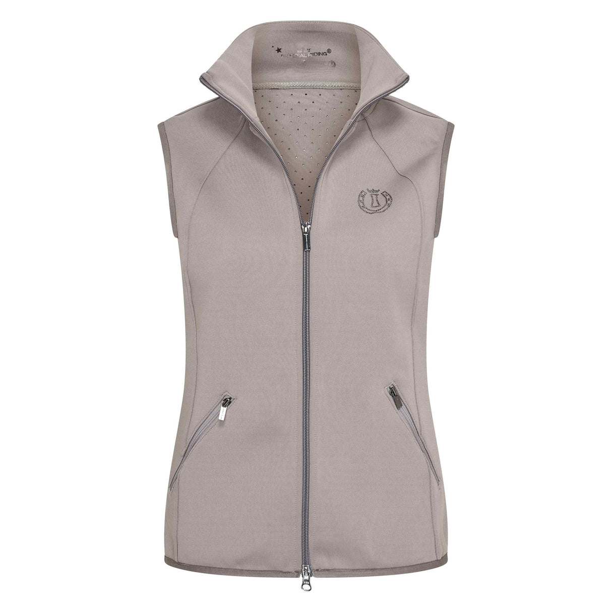 Imperial Riding Children's Sporty Air Tech Body Warmer #Colour_charcoal