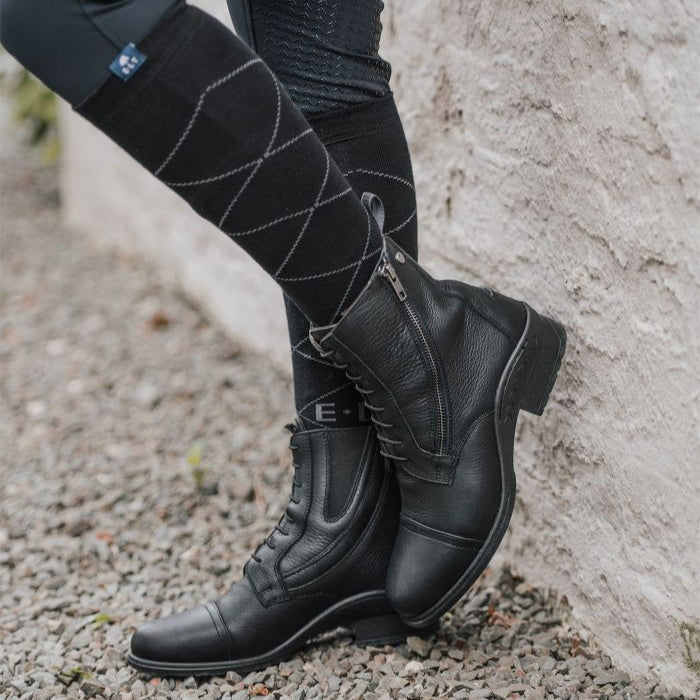 E.L.T Ladies Newcastle Jodhpur Boots #colour_black