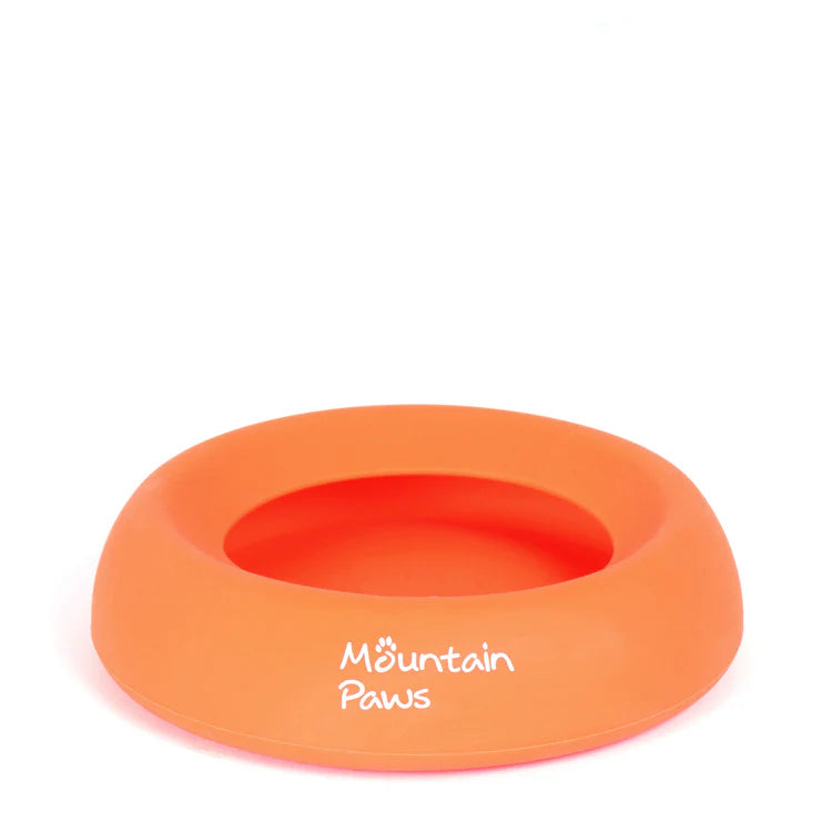 Mountain Paws Splashproof Dog Bowl #colour_orange