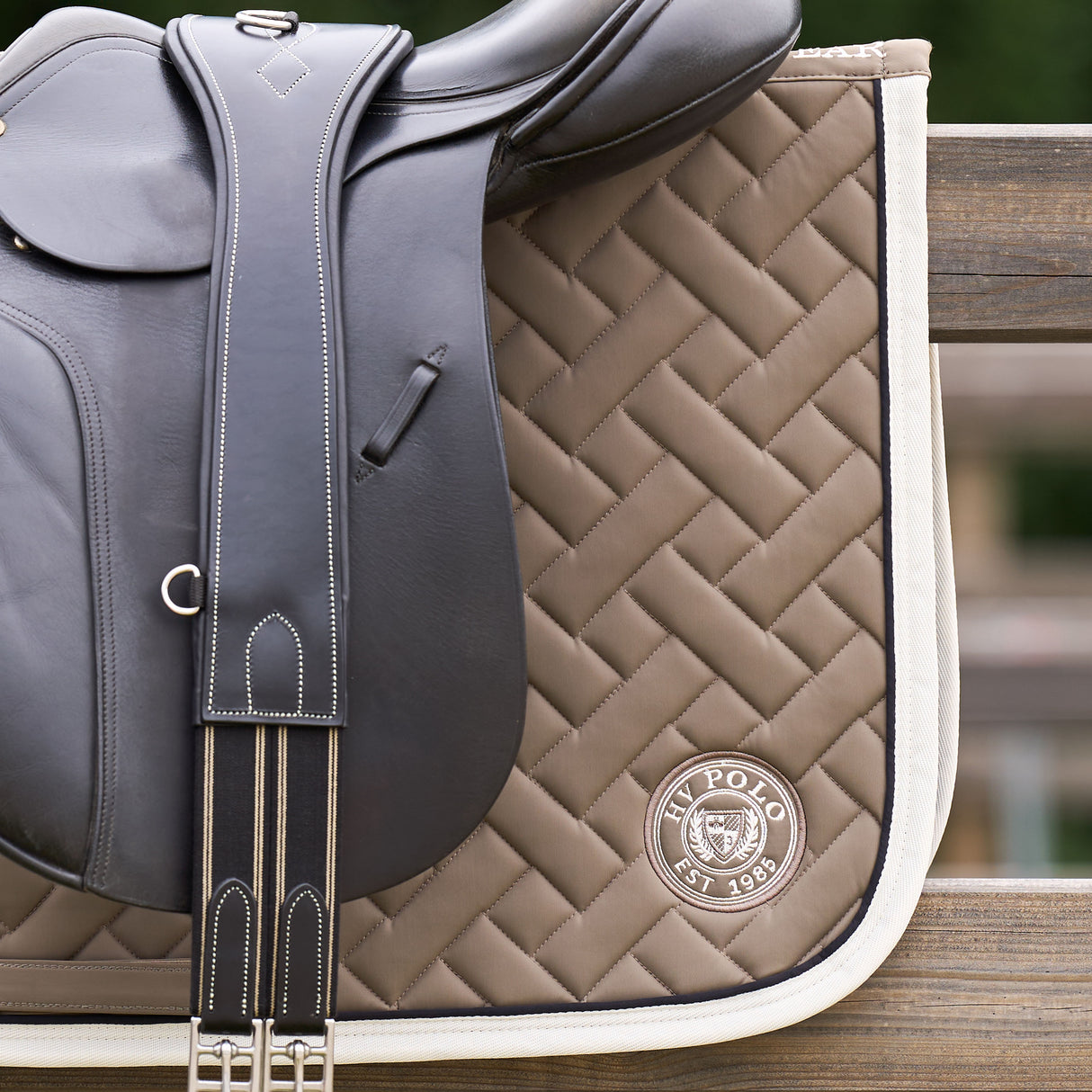 HV Polo Favourite Dressage Saddle Pad #colour_stone
