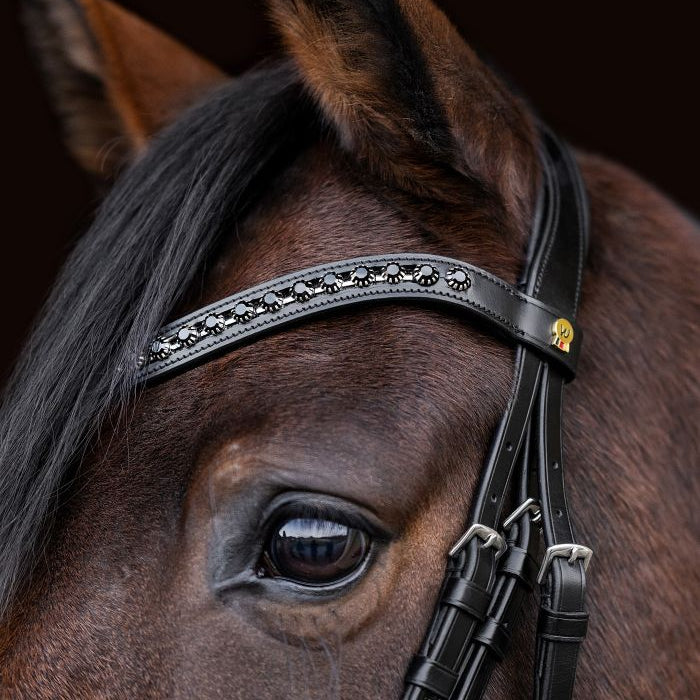 Waldhausen S-Line Patent Blackshine Bridle #colour_black