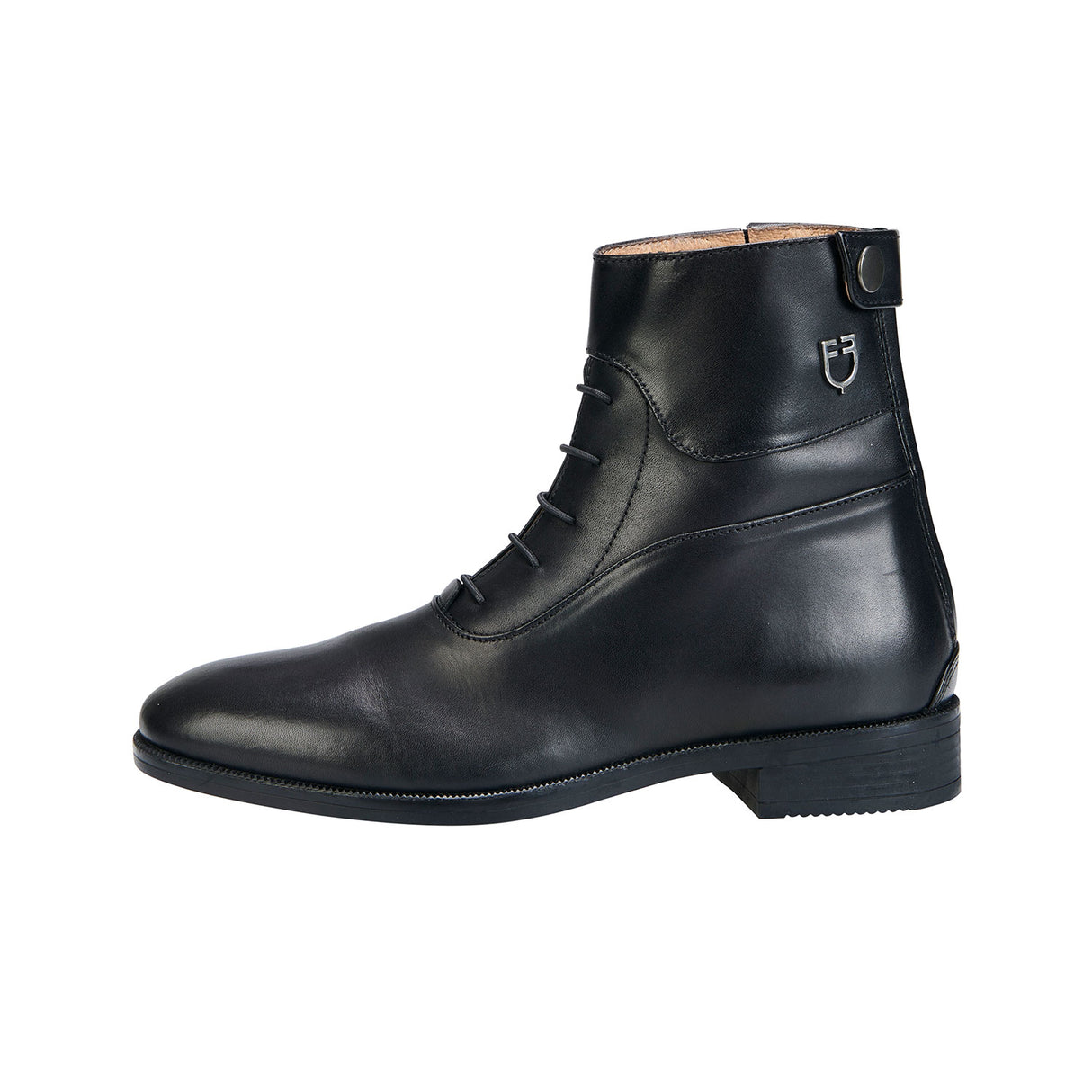 Equestro Unisex Ankle Boots With Laces #colour_black