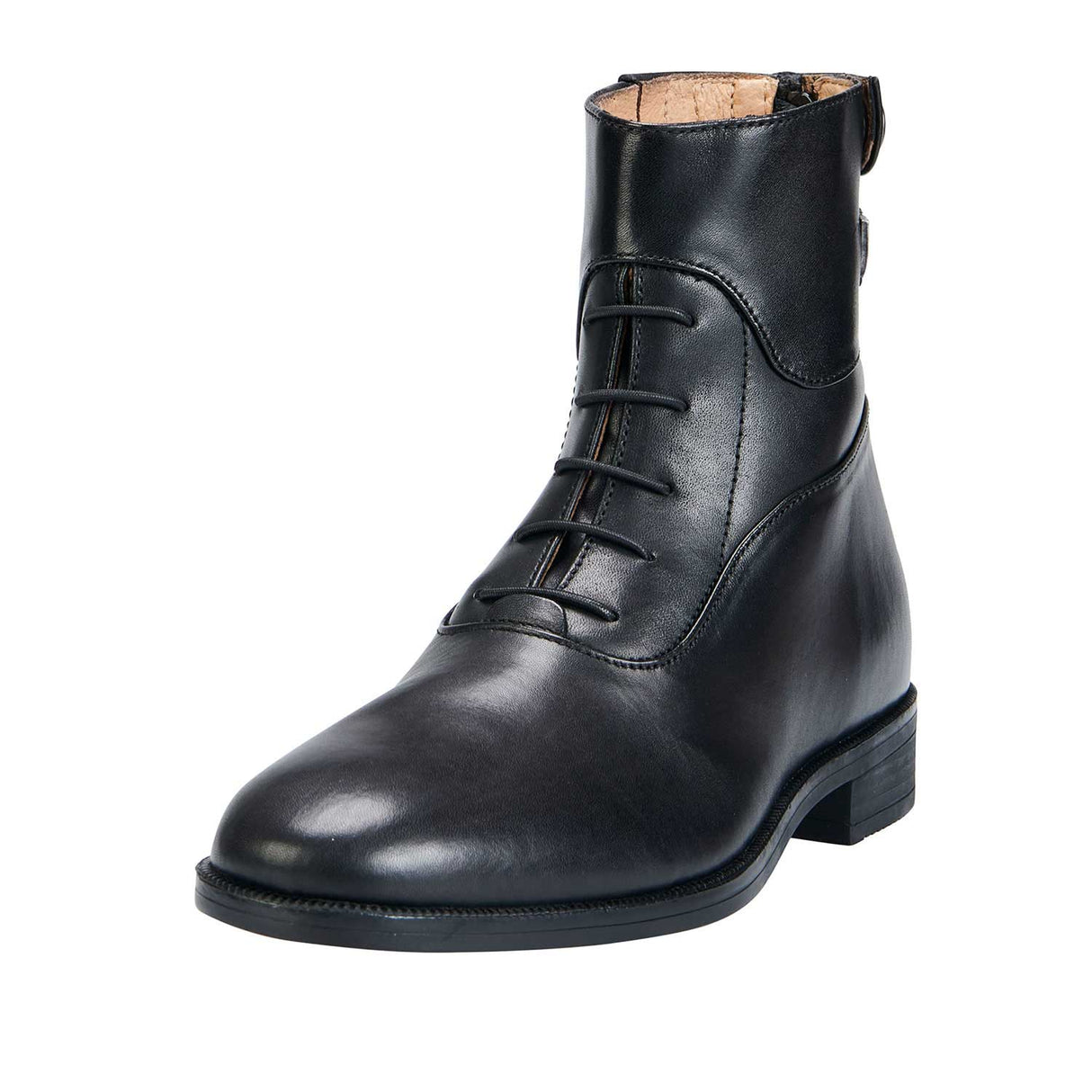 Equestro Unisex Ankle Boots With Laces #colour_black