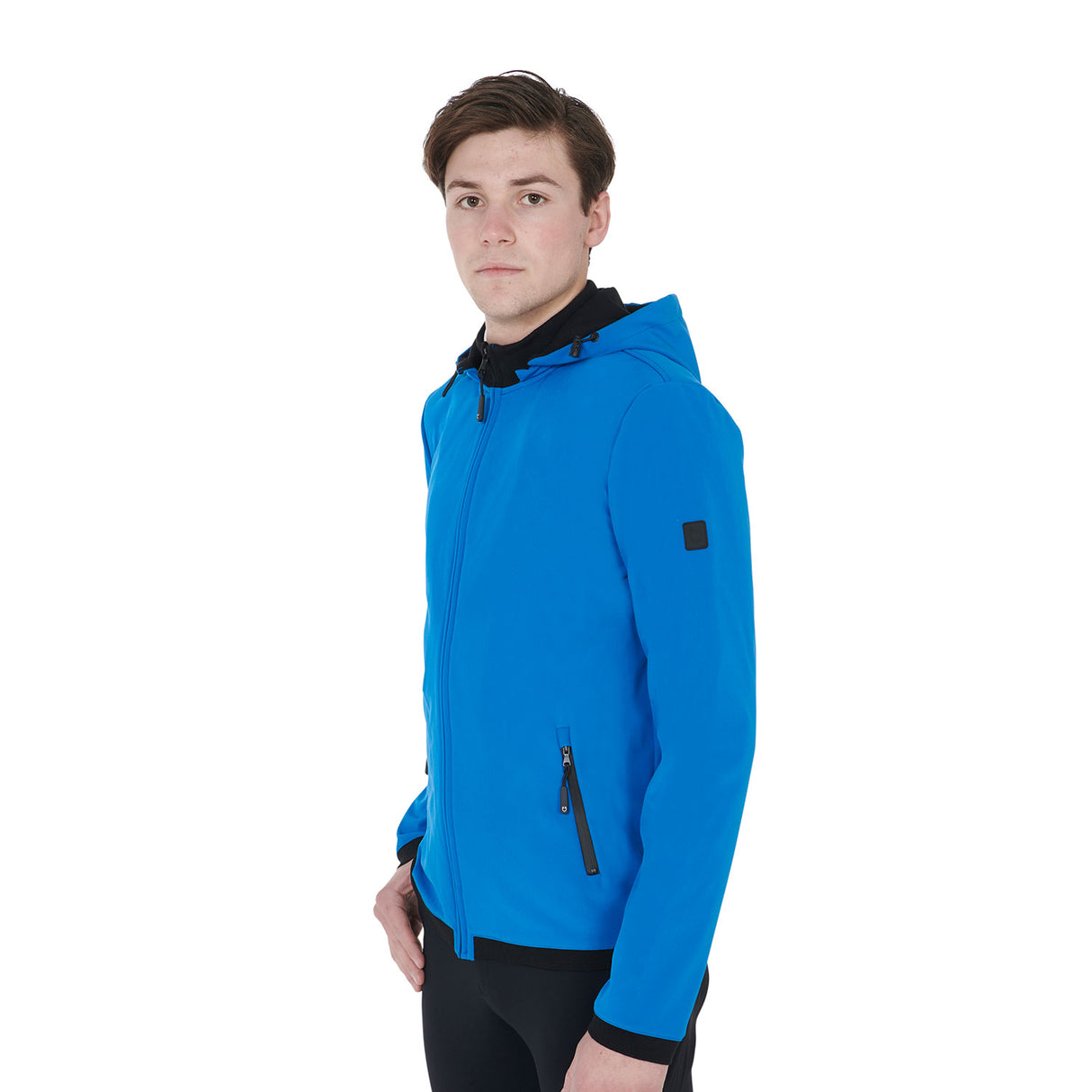 Equestro Men's Slim Fit Softshell Jacket With Internal Fleece #colour_royal-blue