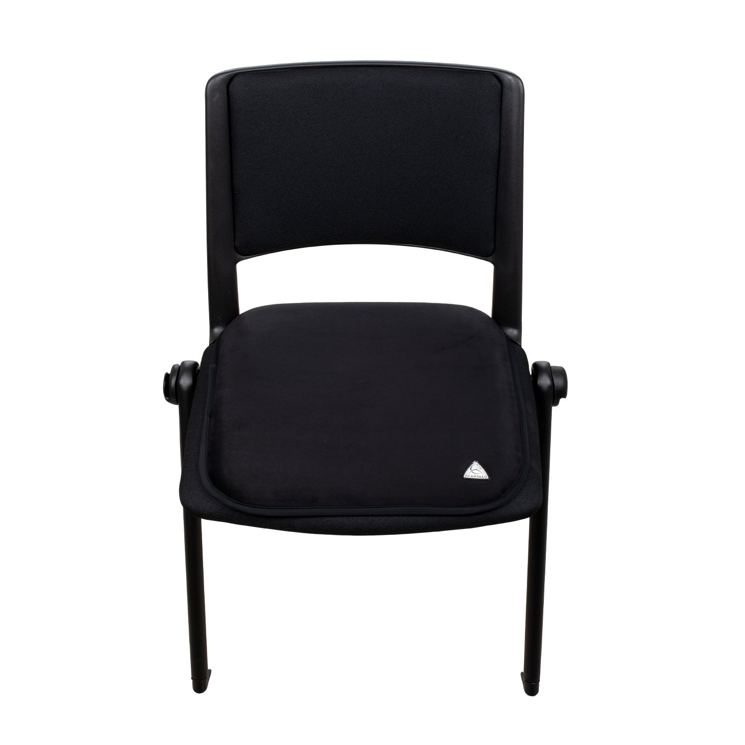 Acavallo Chair Seat Saver Classic Gel Suede #colour_black