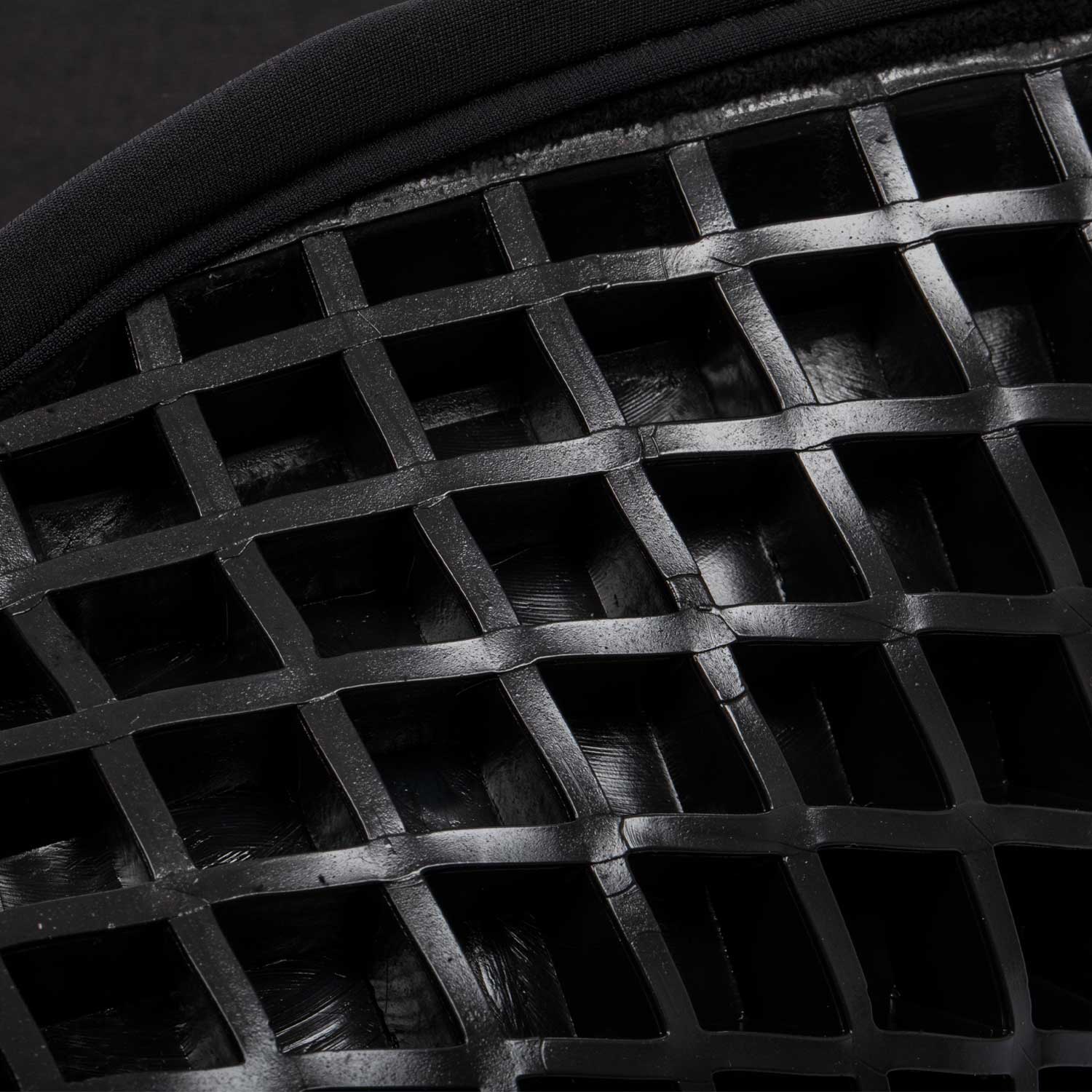 Acavallo Chair Seat Saver Classic Gel Suede #colour_black