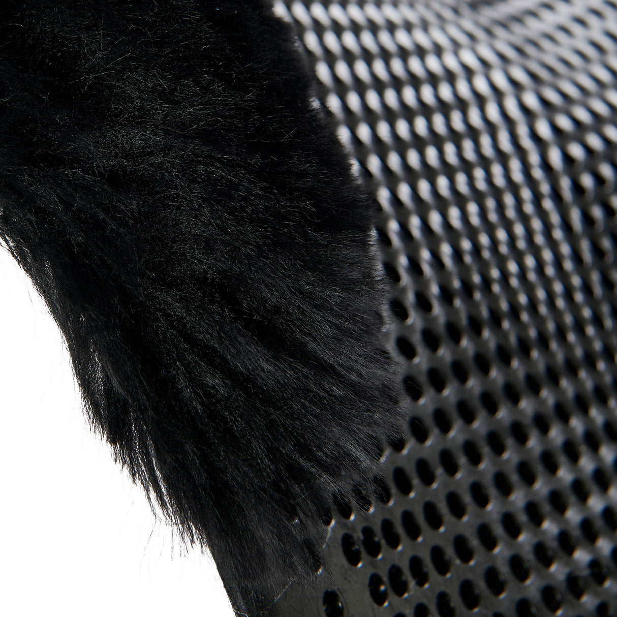 Acavallo Gel NS-S Classic-S 1/2 Cut-Out Flat Pony #colour_black-black