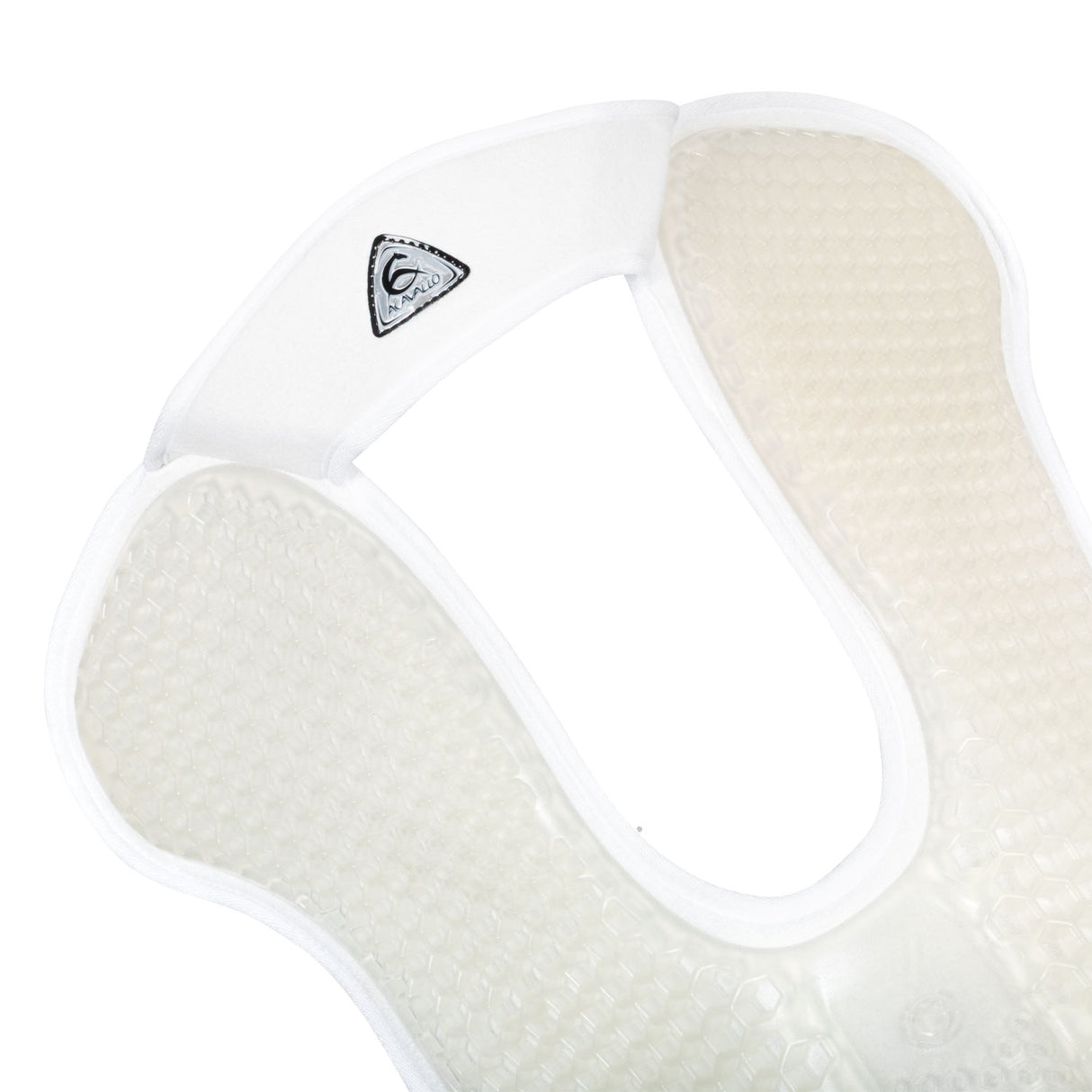 Acavallo Pad SP WFS Suede Rear Sheepskin Hexagonal Gel Flat #colour_white-white