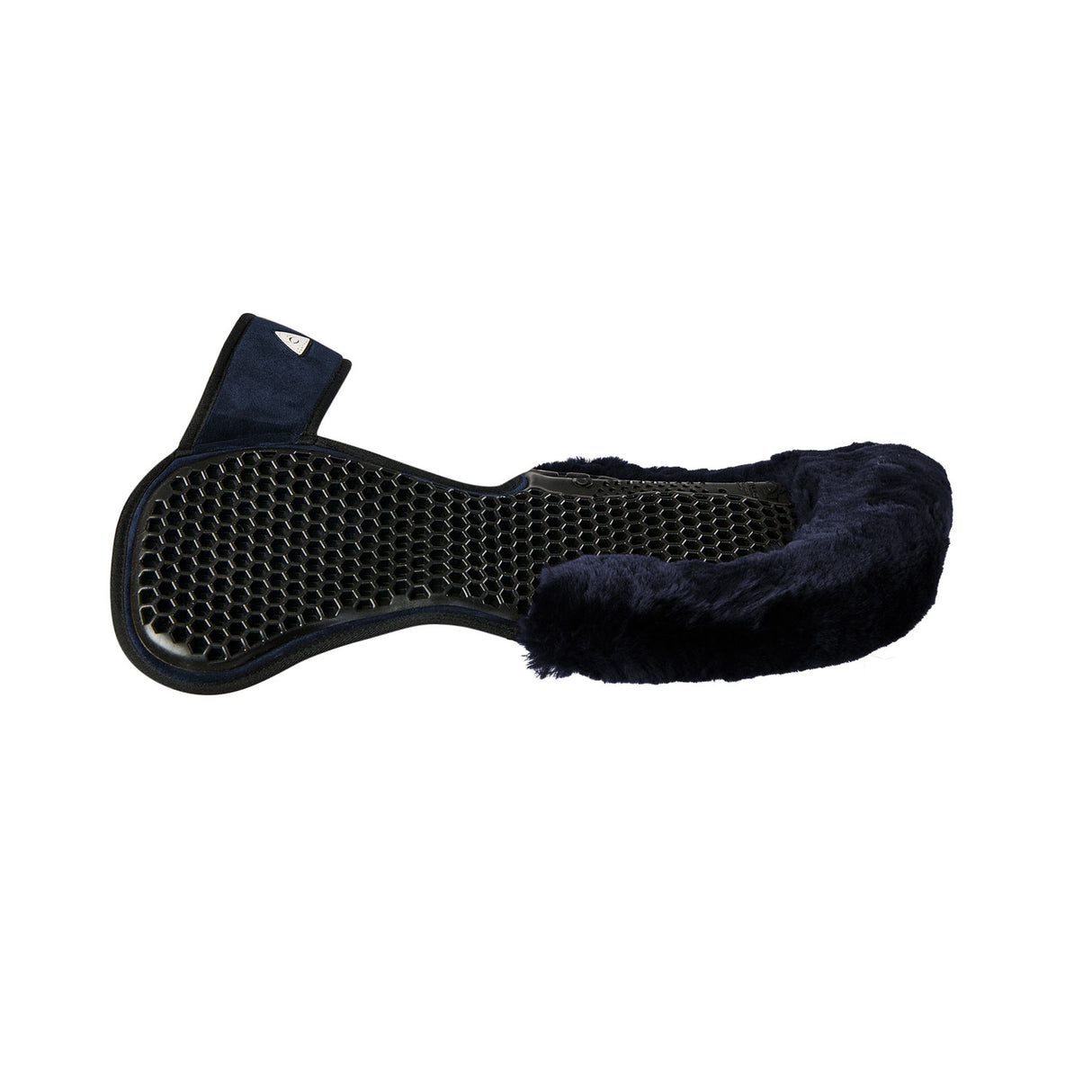 Acavallo Pad SP WFS Suede Rear Sheepskin Hexagonal Gel Flat #colour_blue-blue