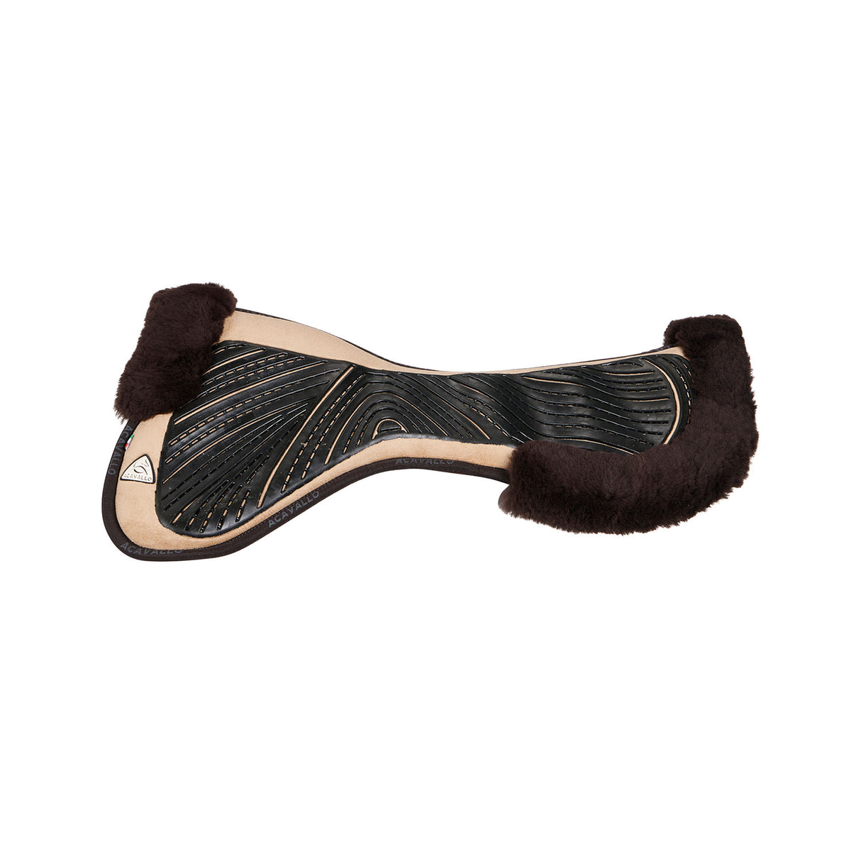 Acavallo Pad Mf-S Jccs-S Cw-Cs Suede Cut-Out Sheepskin Gel Grip Flat
#colour_biege-brown