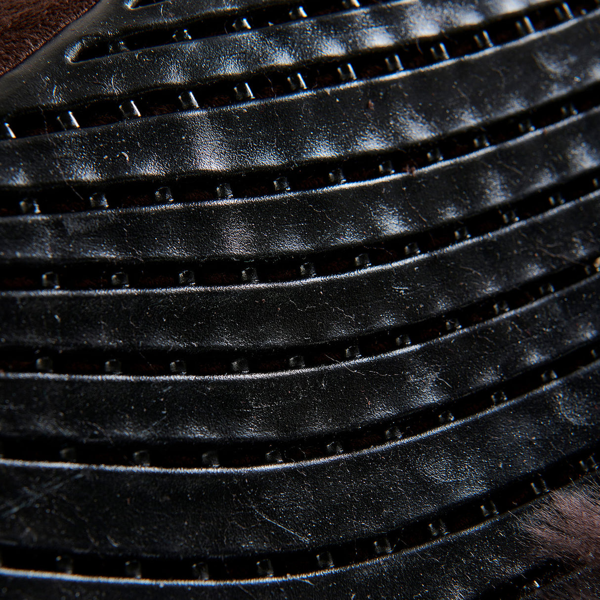 Acavallo Pad SP JCCS CW-CS Suede Cut-Out Sheepskin Twin Sided Gel Flat #colour_brown-brown