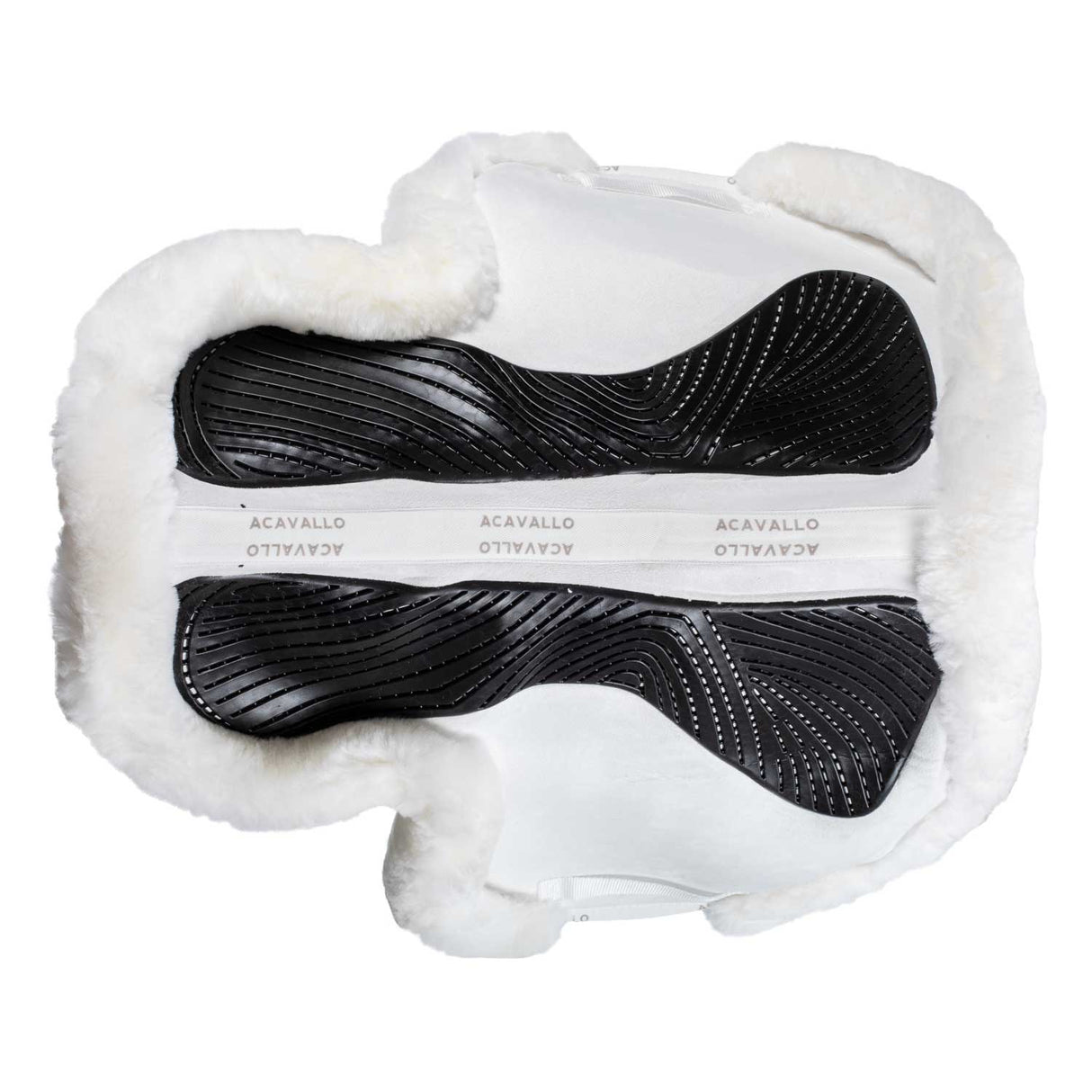 Acavallo Saddle Pad JS-S CW-CS Cut-Out Numnah Twin Sided Gel Grip #colour_white-white