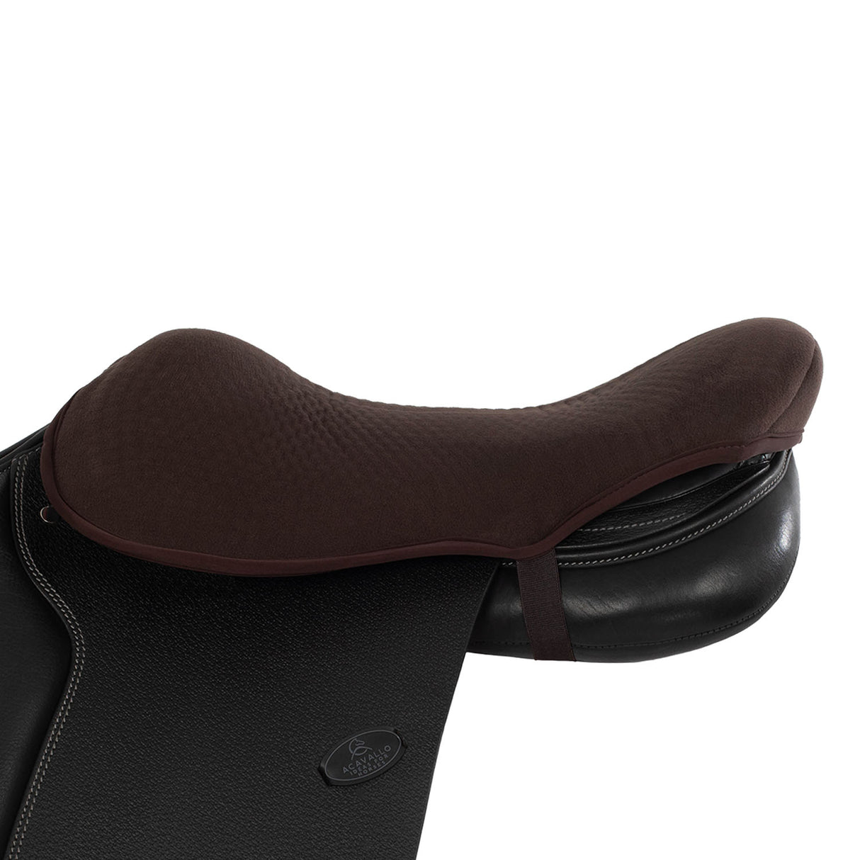 Acavallo Standard Seat Saver Jumping Classic Gel-In Dri-Lex 20mm #colour_brown