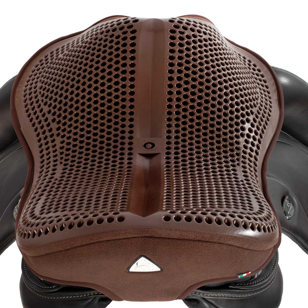 Acavallo Standard Seat Saver Dressage Classic Gel-Out Dri-Lex 20mm #colour_brown