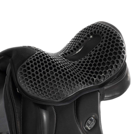 Acavallo Ortho-Coccyx Seat Saver Dressage Hexagonal Gel-Out Dri-Lex 20mm #colour_black
