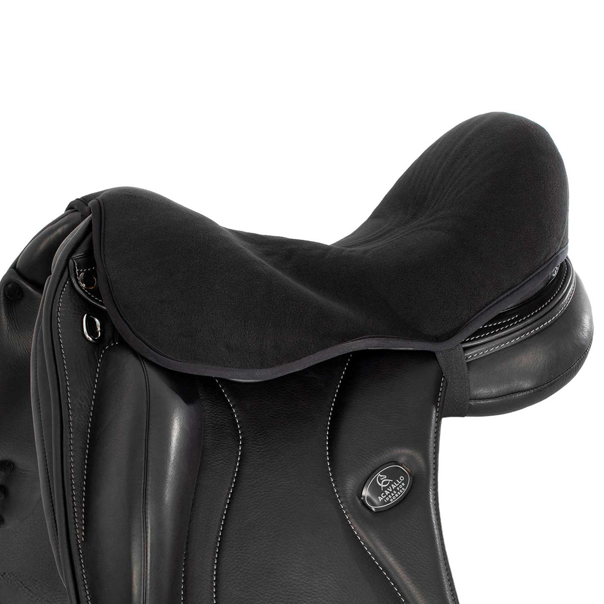 Acavallo Standard Seat Saver Dressage Air Plus Gel-In Dri-Lex 10mm #colour_black
