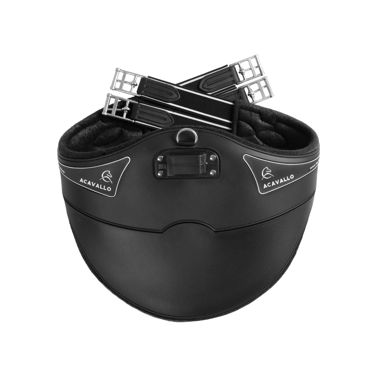Acavallo Jumping Stud Guard Girth Gel Classic PVC #colour_black