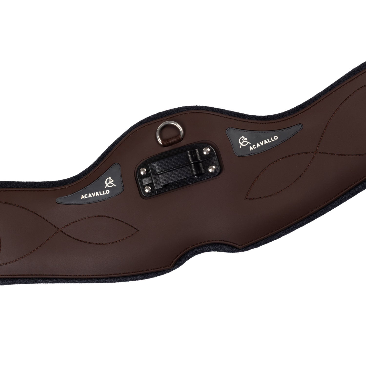 Acavallo Anatomical Dressage Girth Gel Pvc #colour_brown