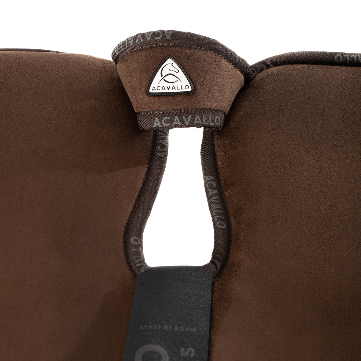 Acavallo Piuma Pad WFS Pocket Suede Front & Rear Riser #colour_brown