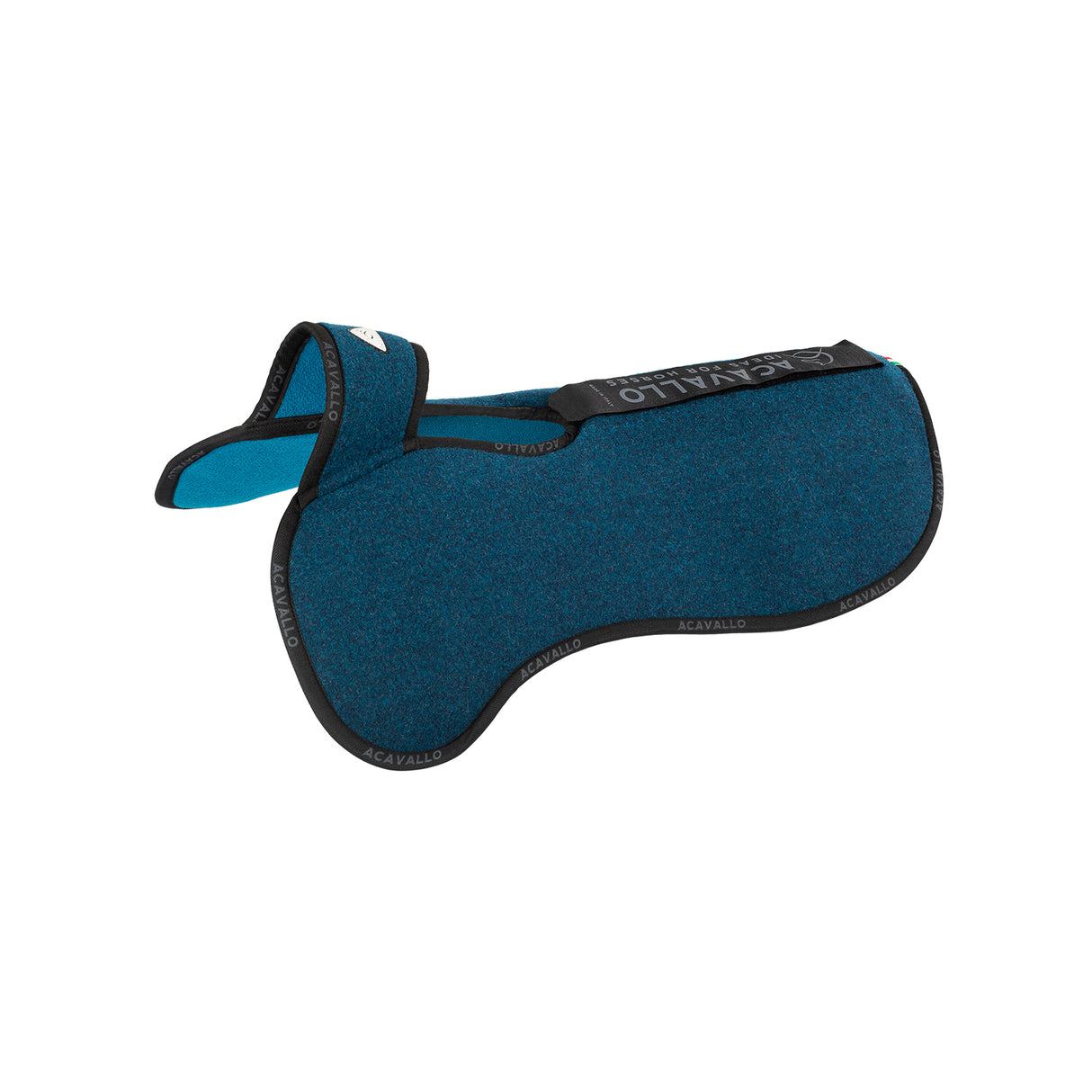 Acavallo Piuma Pad WFS Pocket Double Felt Flat #colour_blue