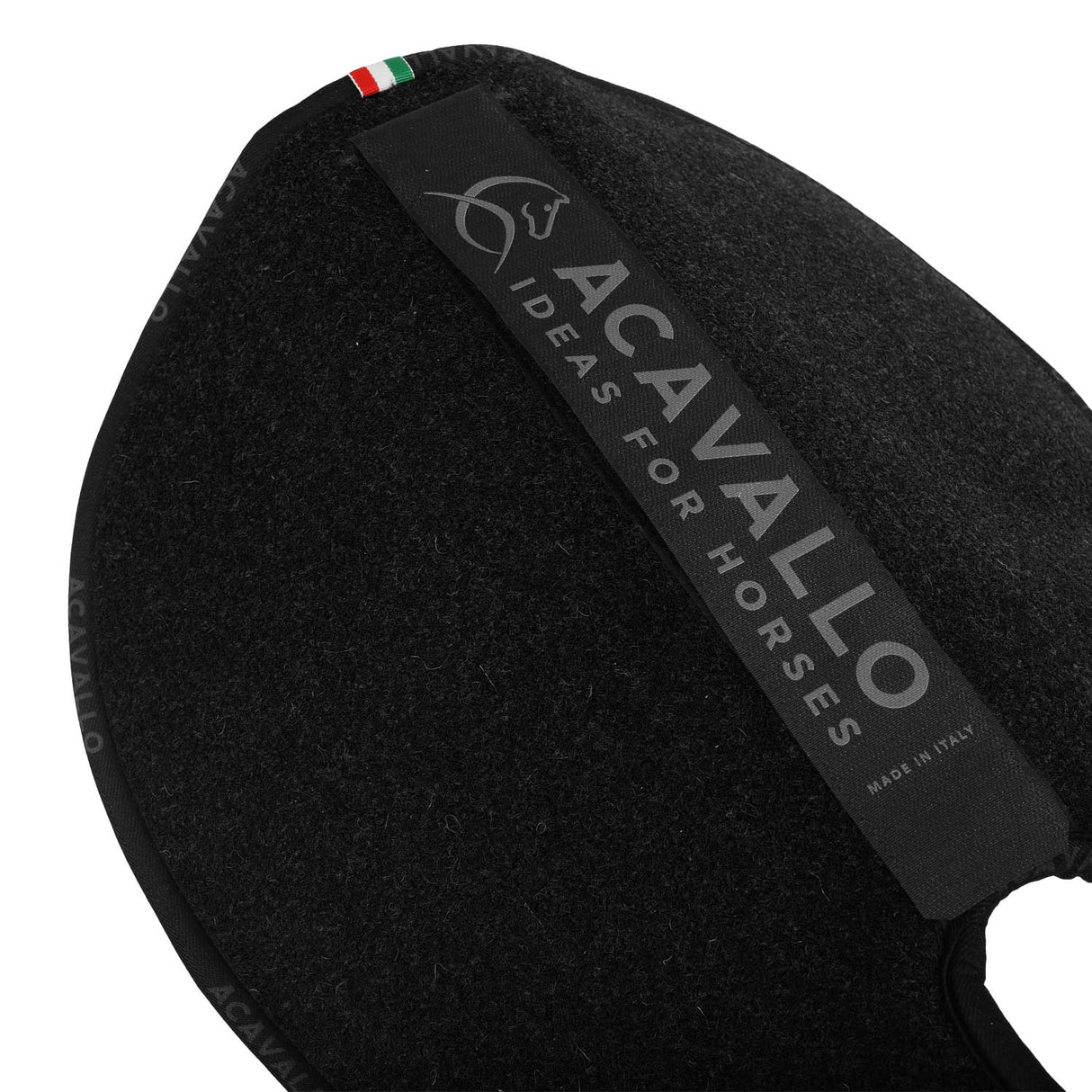 Acavallo Pad Piuma WFS Pocket Double Felt Rear Riser #colour_black