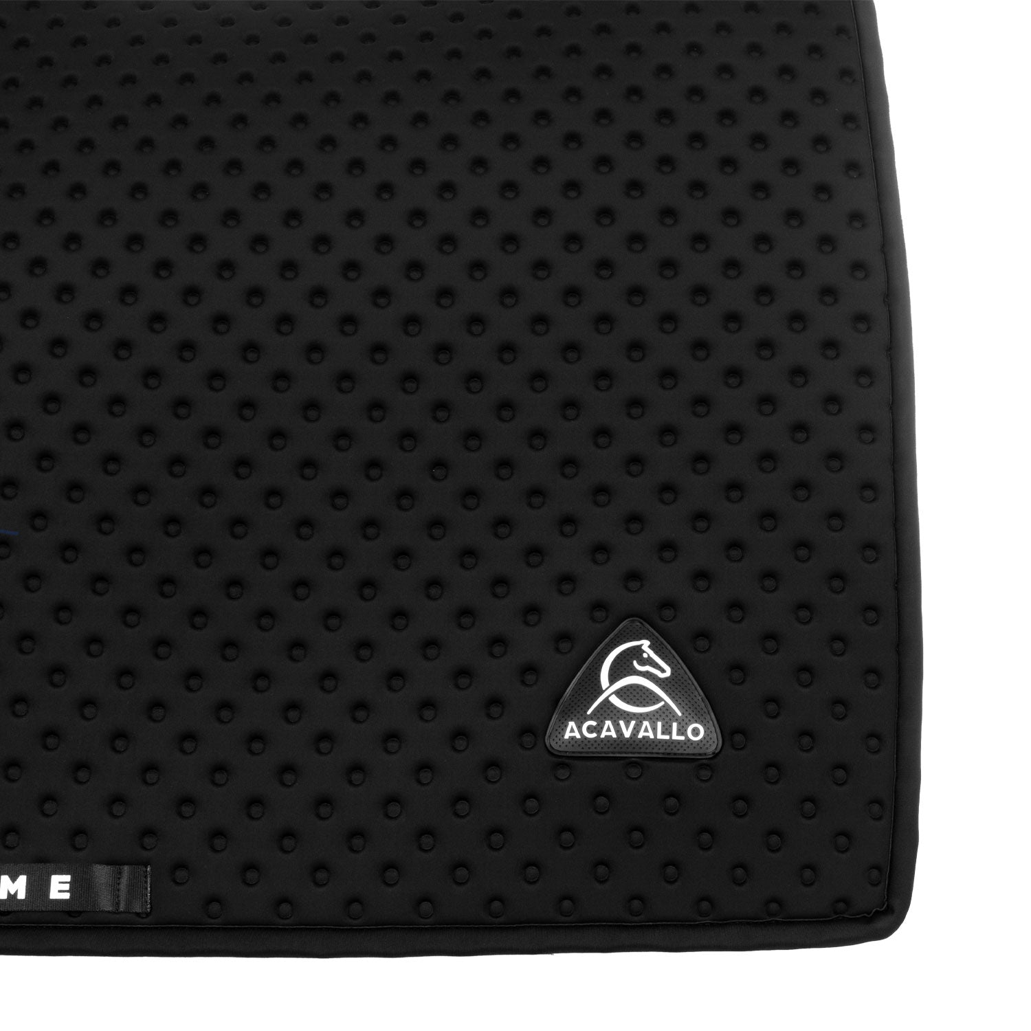 Acavallo Point Dressage Saddle Pad W/Square Back Corner #colour_black