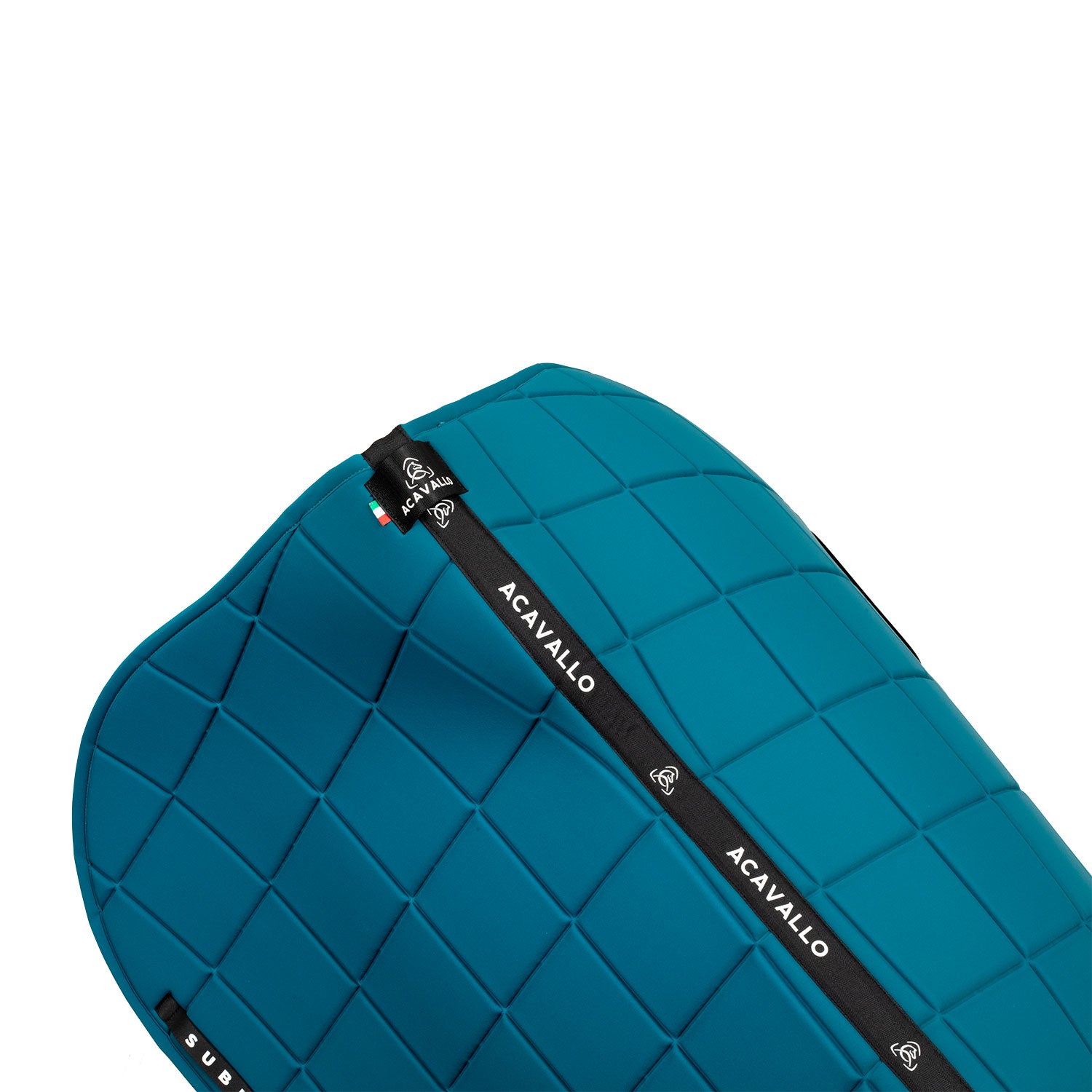 Acavallo Square Jumping Saddle Pad #colour_green