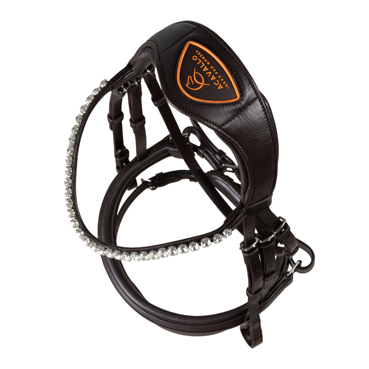 Acavallo Starry Night Calfskin Bridle #colour_brown