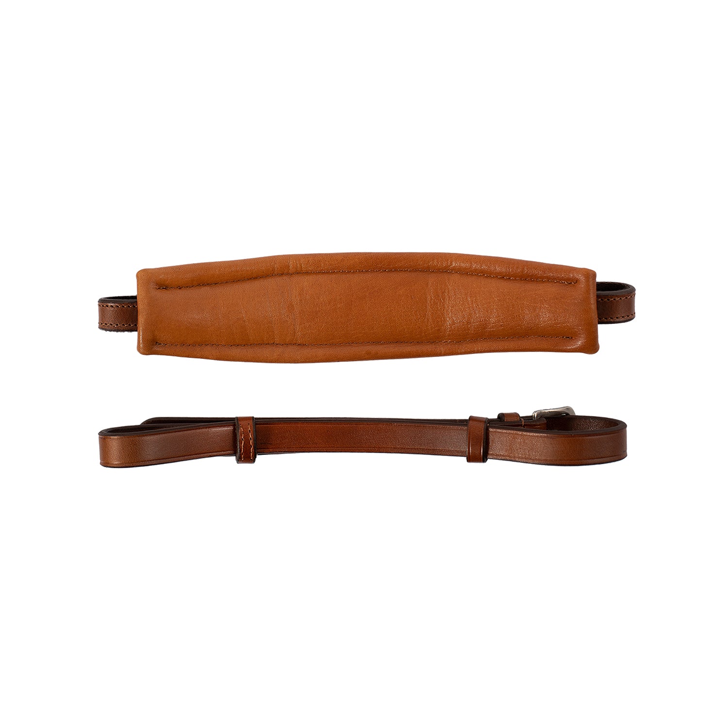 Acavallo Hackamore Noseband Calfskin #colour_cognac
