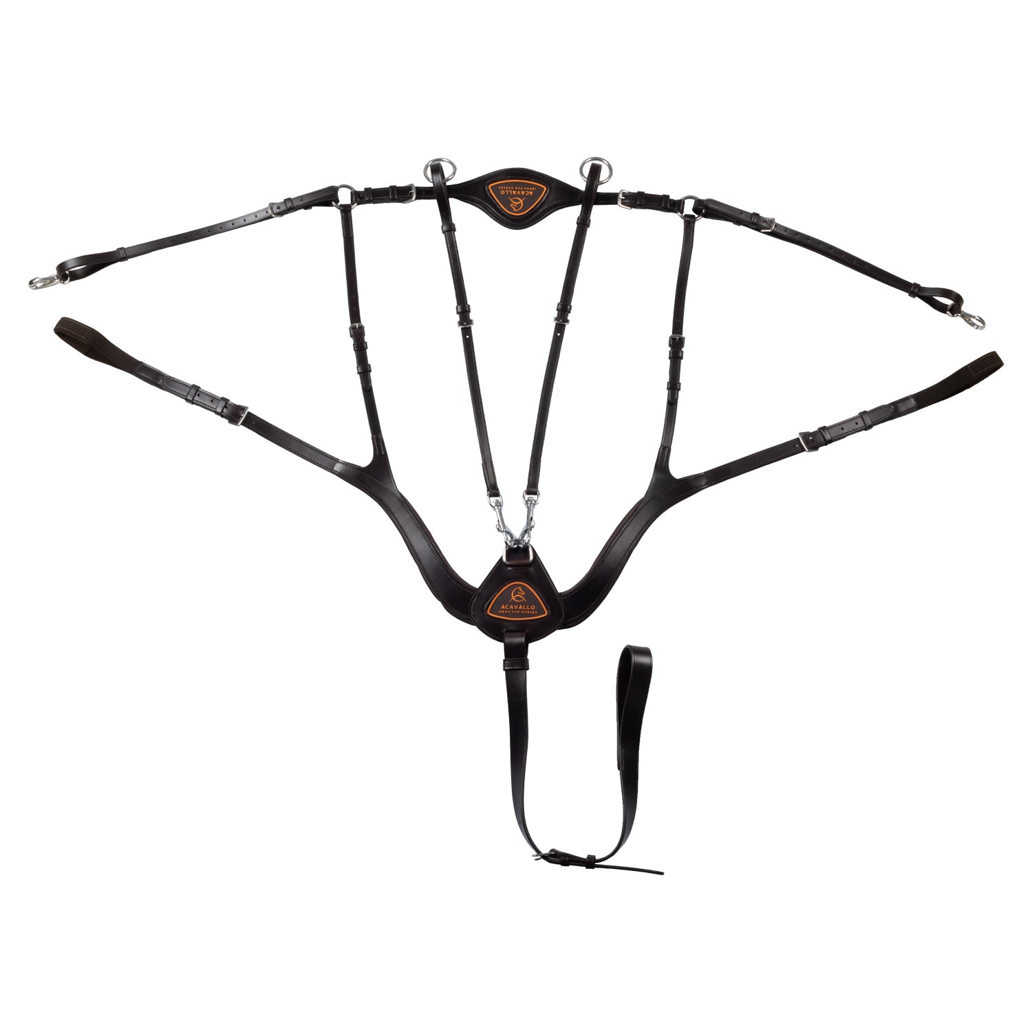 Acavallo Anatomical 5-Point Breastplate #colour_brown