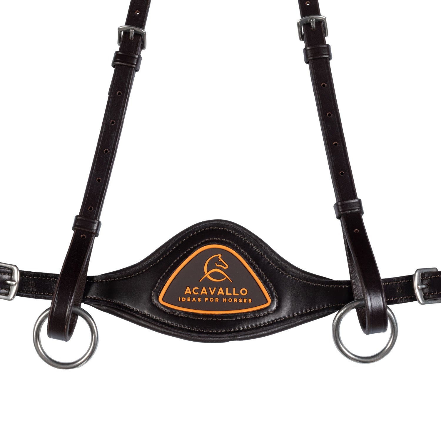 Acavallo Anatomical 5-Point Breastplate #colour_brown