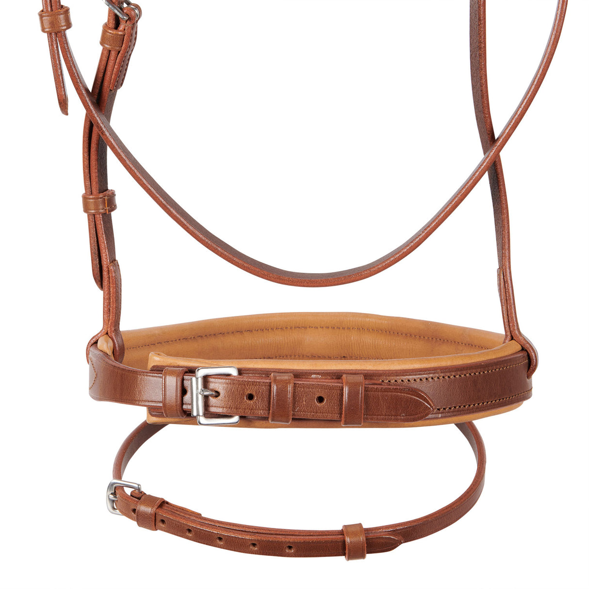 Equestro English Leather Bridle With Rubber Reins