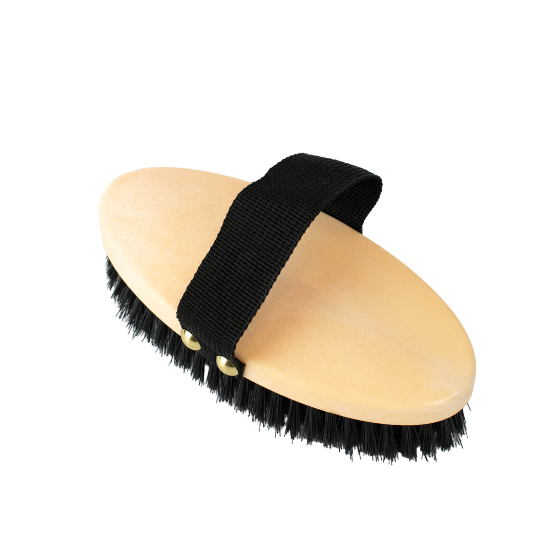 GS Equestrian & Country Plastic Body Brush #colour_black