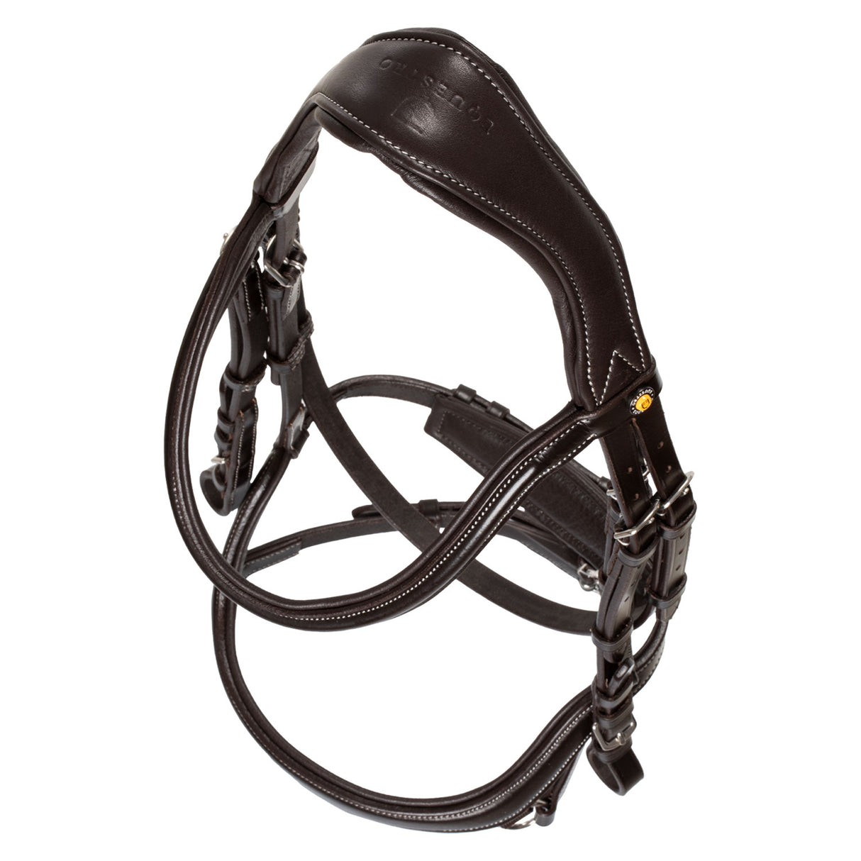 Equestro Anatomical Bridle Contrast Stitching